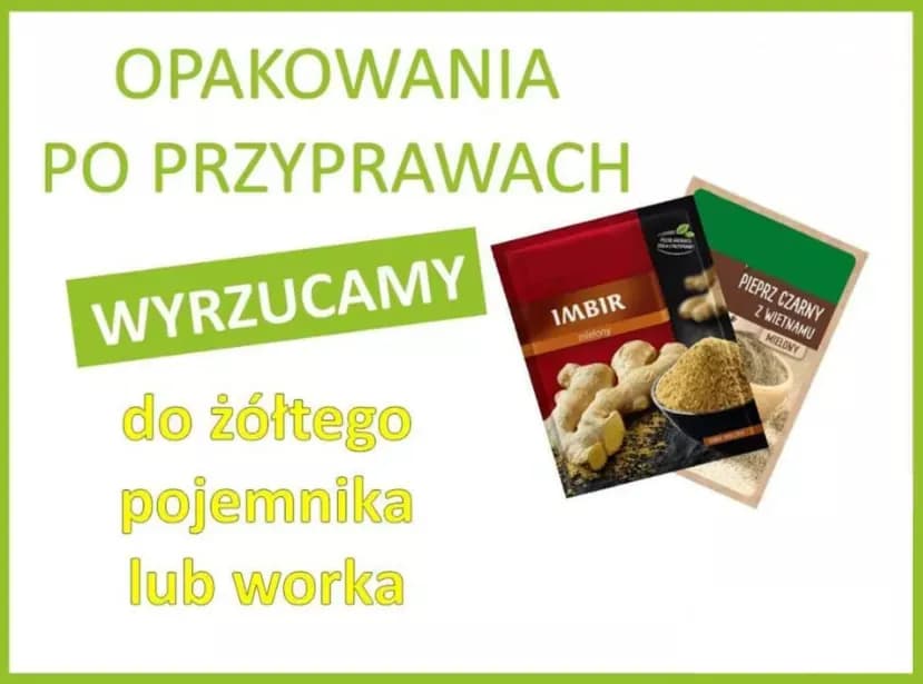 Jak prawidłowo wyrzucać opakowania po przyprawach, aby nie szkodzić?